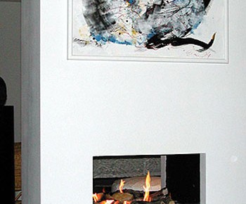 Gasgestookte openhaard 08